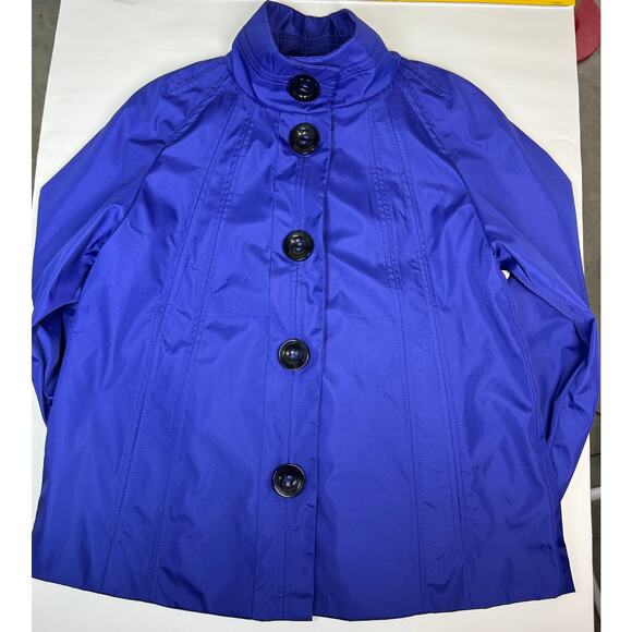 Black Rivet Wind & Rain Jacket - Size Small - Picture 2 of 8